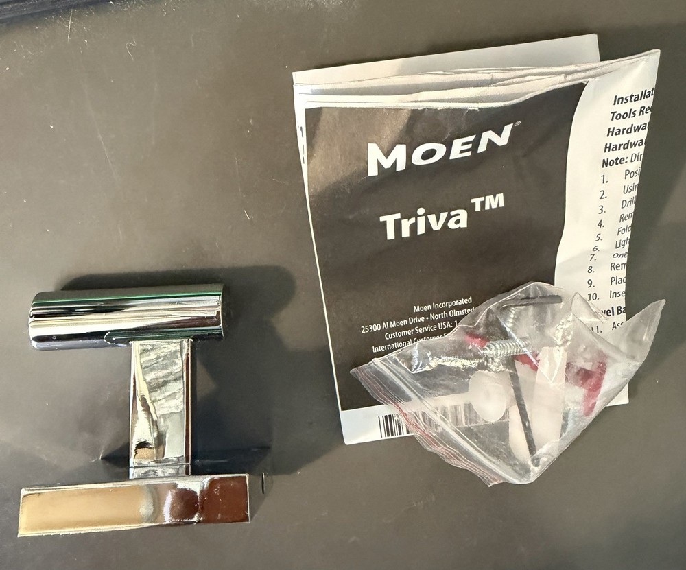 MOEN Triva Chrome Single Robe Hook Bathroom BP1803CH (L)