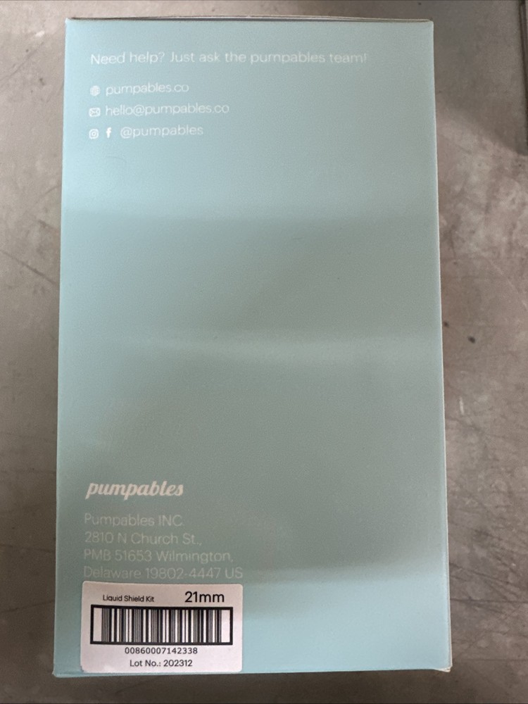 NEW Pumpables Liquid Shield System Breast Pump Accessory 21mm