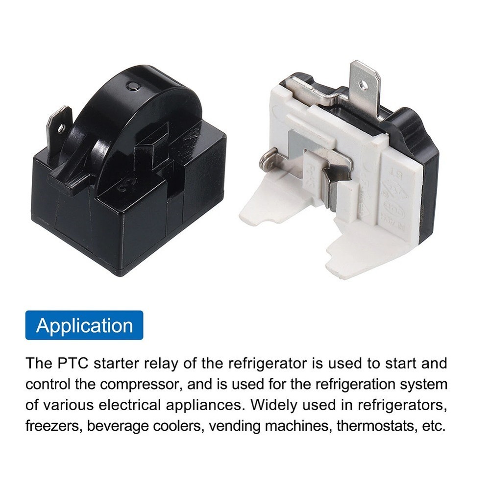 Appliance Maintenance PTC Starter Relay Compressor Protector ABS Housing