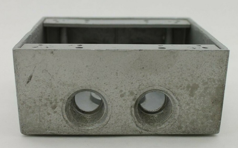 Red Dot W-2485 2-Gang Outlet Box