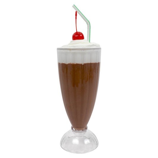 Display Faux Food Prop Chocolate Milkshake