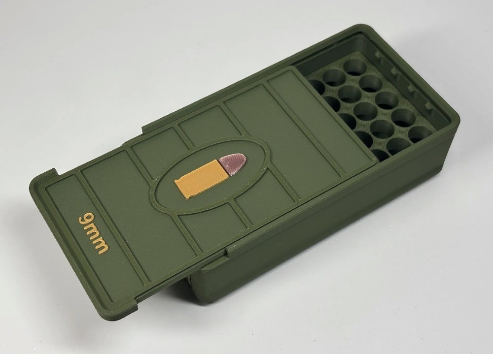 Ammo Storage Box 9mm 50 Rounds