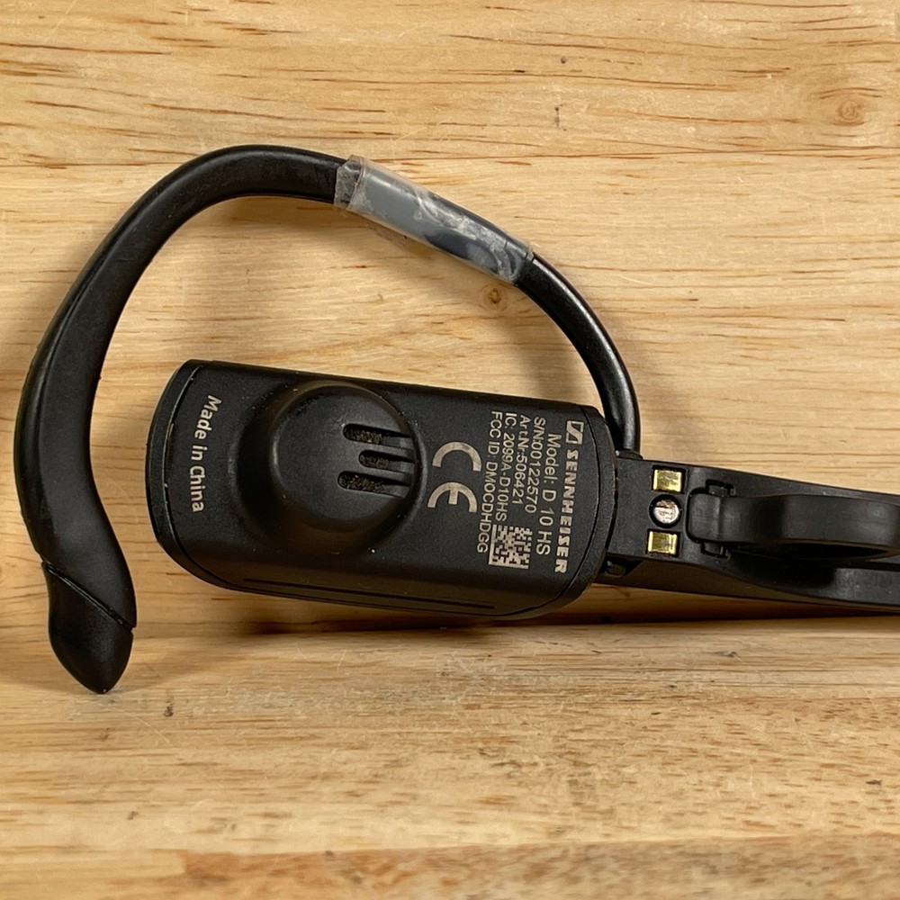 Sennheiser D 10 HS Black Noise Cancelling Microphone Single-Sided DECT Headset