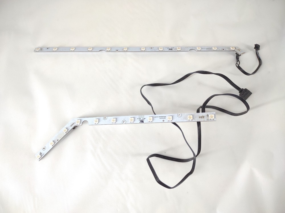 PC RGB LED Strip Light White for Computer Case Accessory Black w/ Cable