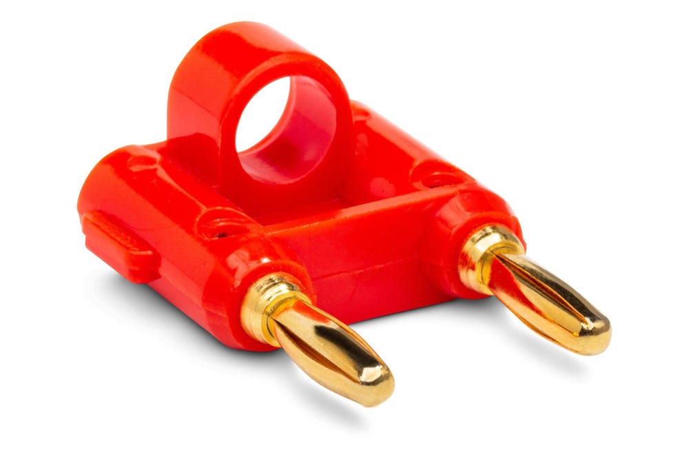 Connector Dual Banana Red