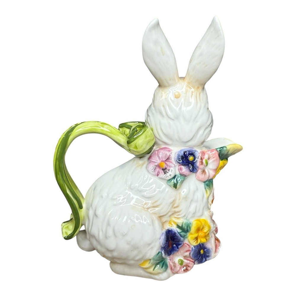 Corner Ruby Bunny Pitcher Creamer by The Bunny Collection - Easter Decor