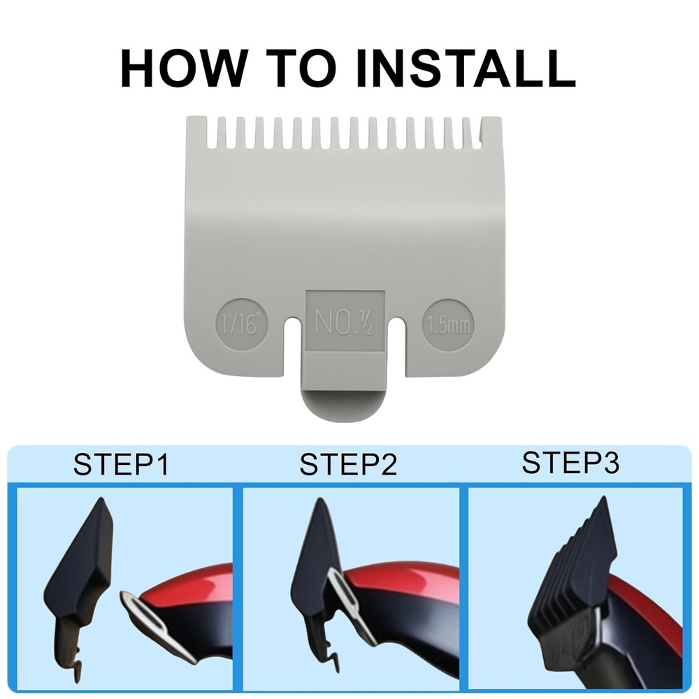 Compatible with Wahl Clipper Guards Set,Compatible 1/2 Clipper...