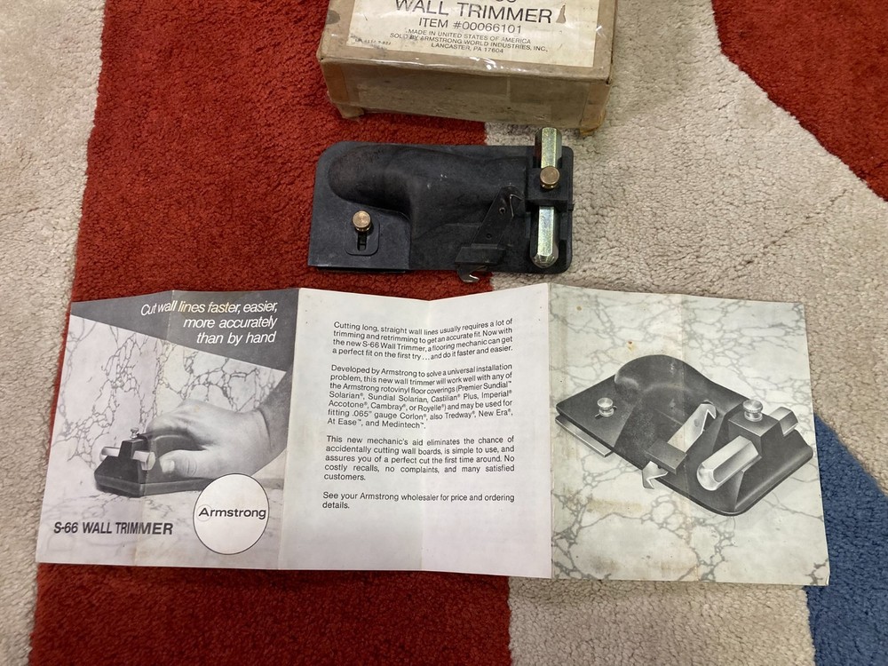 Armstrong S-66 Wall Trimmer with Box with Instructions
