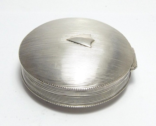 ANTIQUE 19thC DUTCH SOLID SILVER SNUFF BOX, PEPPERMINT BOX, AMSTERDAM 1835