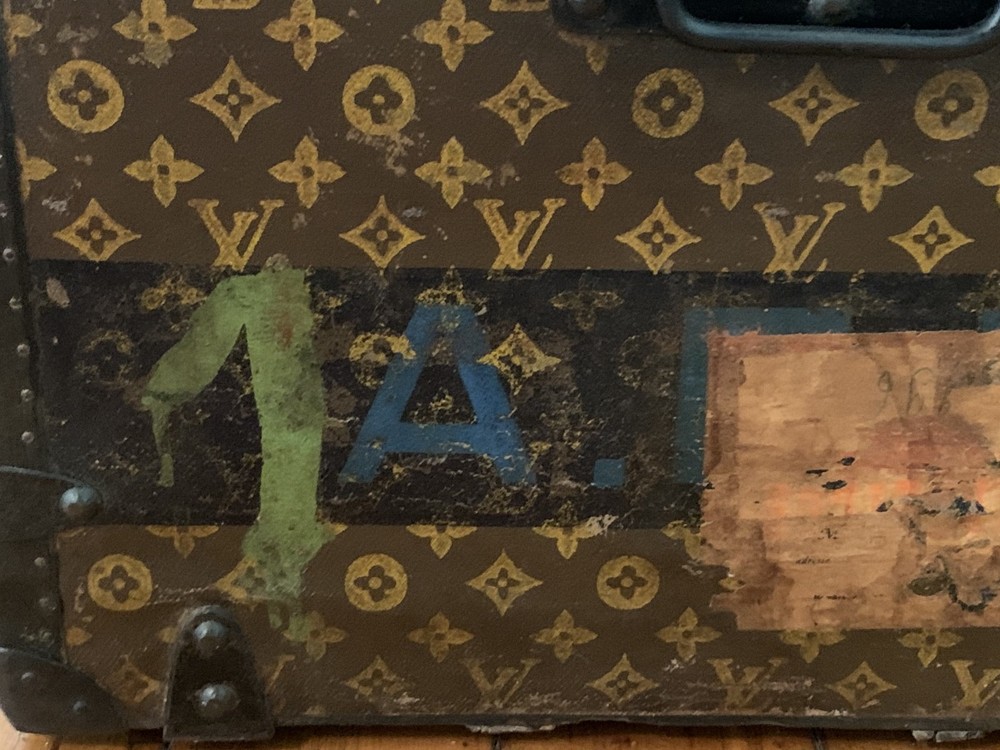 Louis Vuitton Monogram canvas steamer trunk