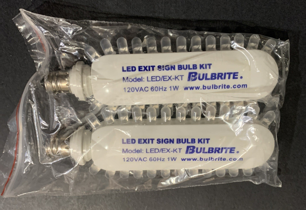 Bulbrite LED Exit Light Kit 2 Pieces (26 Light LED Unit) 120V NEW
