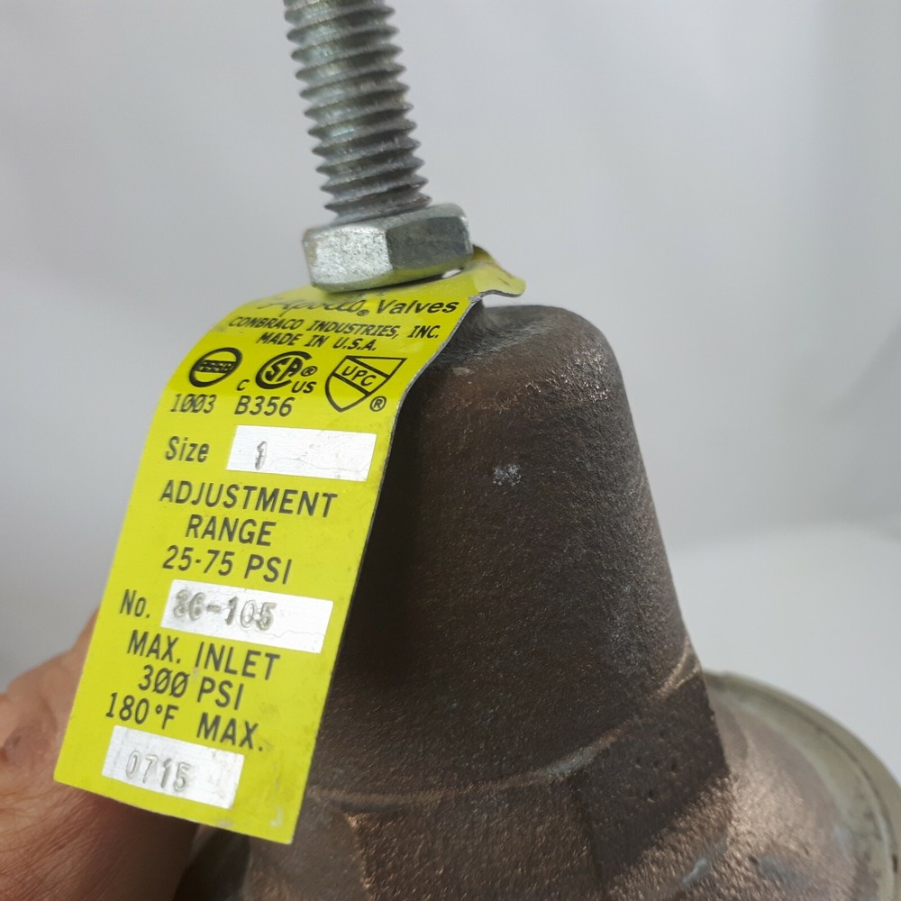 Apollo 1in Pressure Reducing Valve 25 - 75 psi