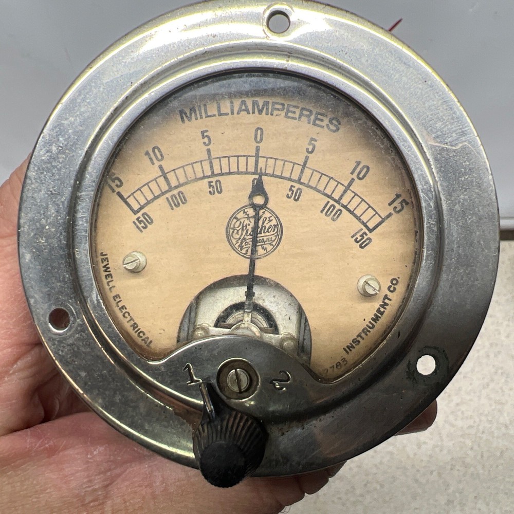 Vintage Jewel Electronics Milliamp Meter Pattern #55 UNTESTED