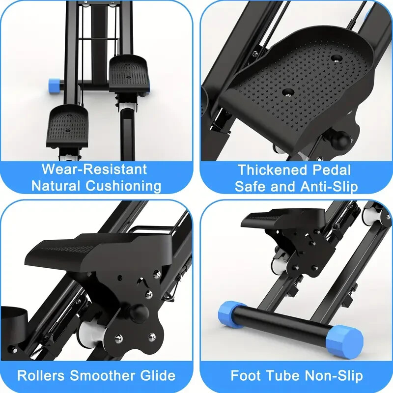 Stair Stepper Vertical Climber Machine Compact Folding Cardio Exercise Climber