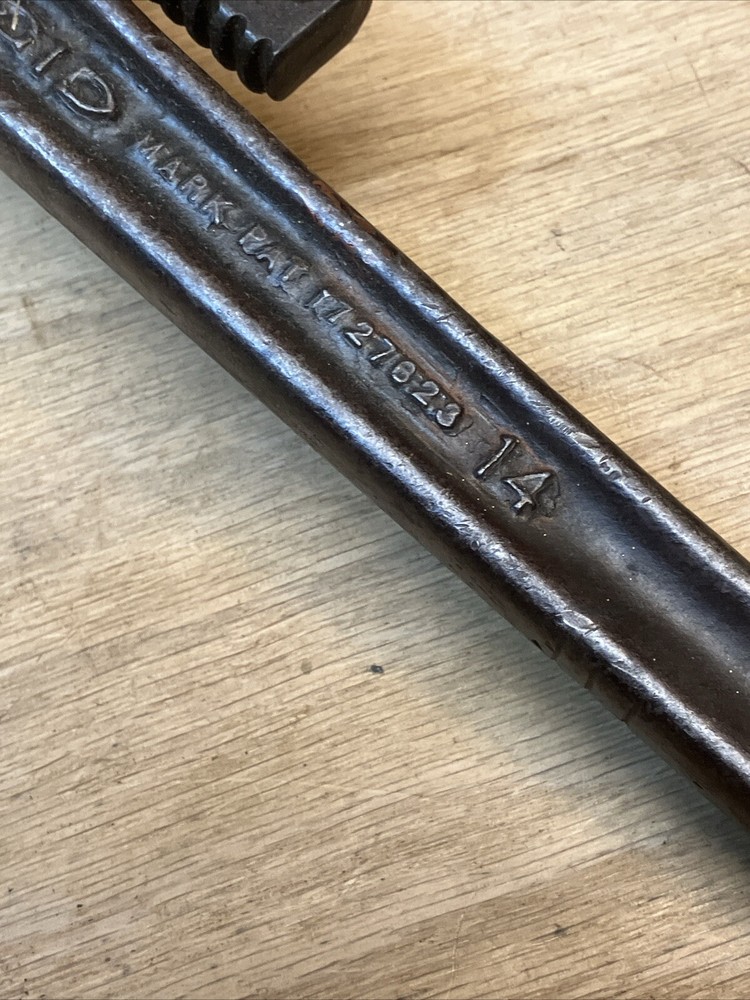 Vintage Rigid 14 Inch Pipe Wrench