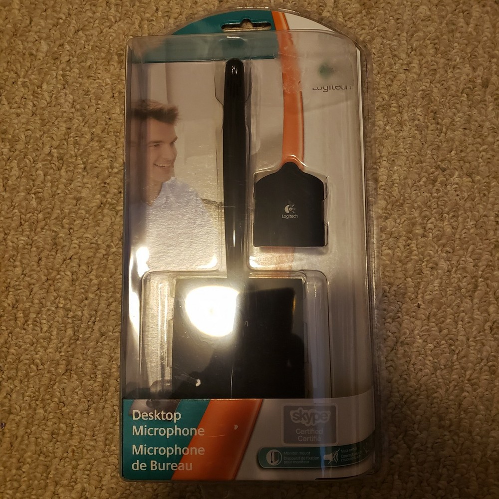 Logitech 980240-0403 Desktop Microphone, new & sealed
