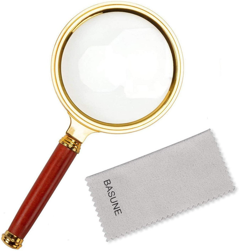10X Handheld Magnifier Reading Loupe w/ Handle
