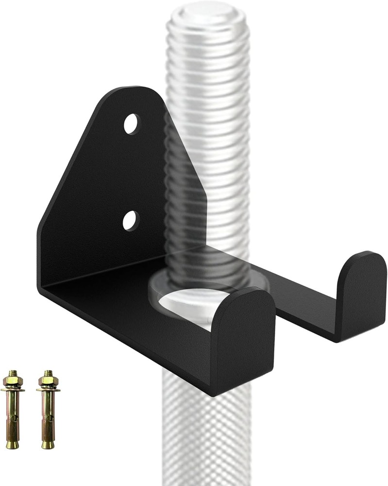 Barbell Storage Rack, Heavy Duty Vertical Hanging Wall black