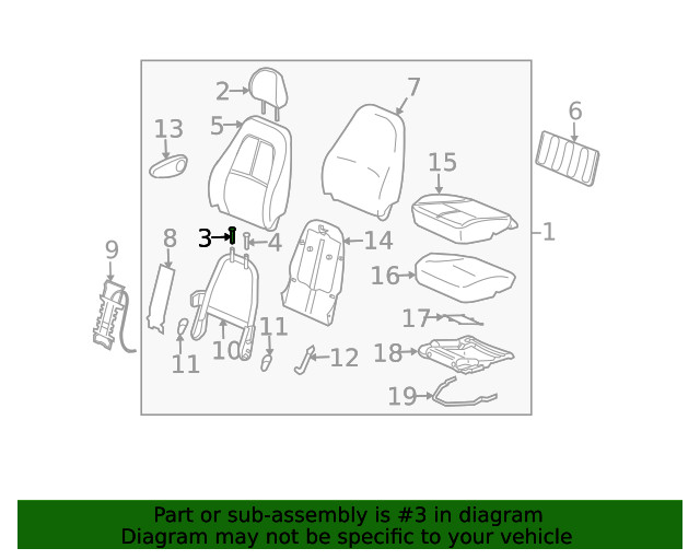 Genuine GM Headrest Guide 15871298