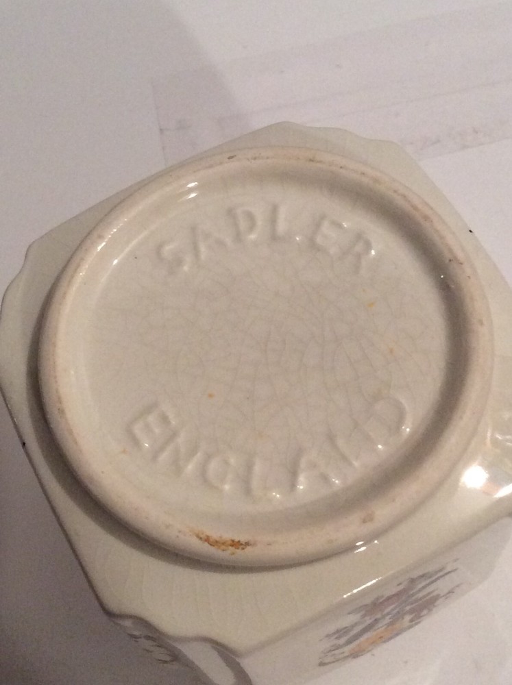 VINTAGE SADLER ENGLAND TEA CADDY