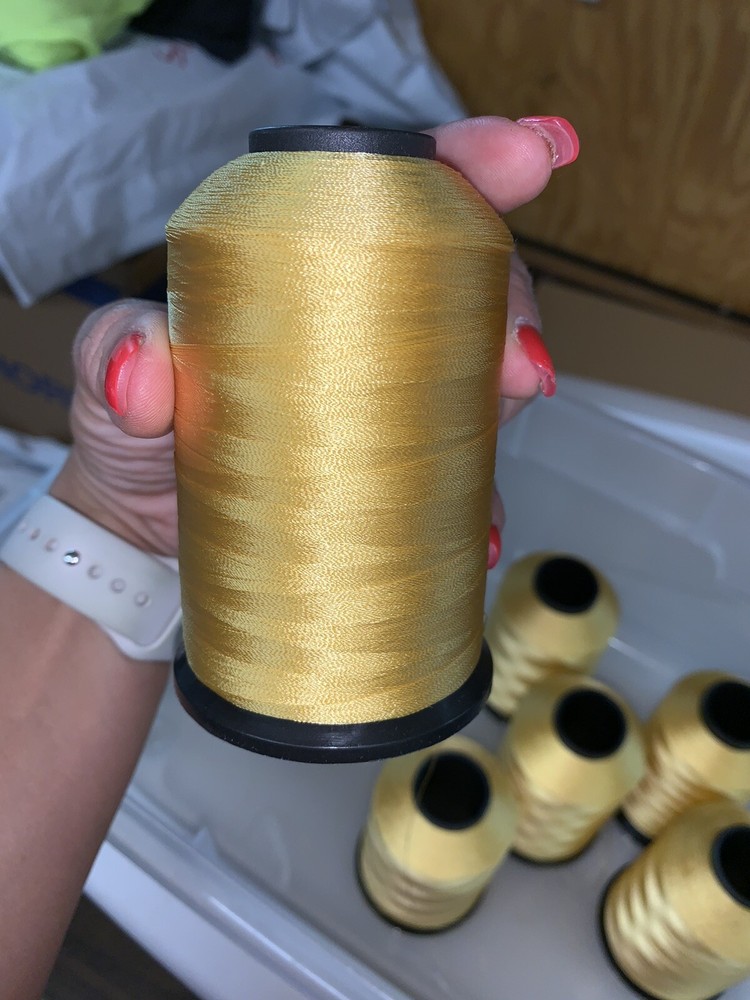 spools of embroidery threads