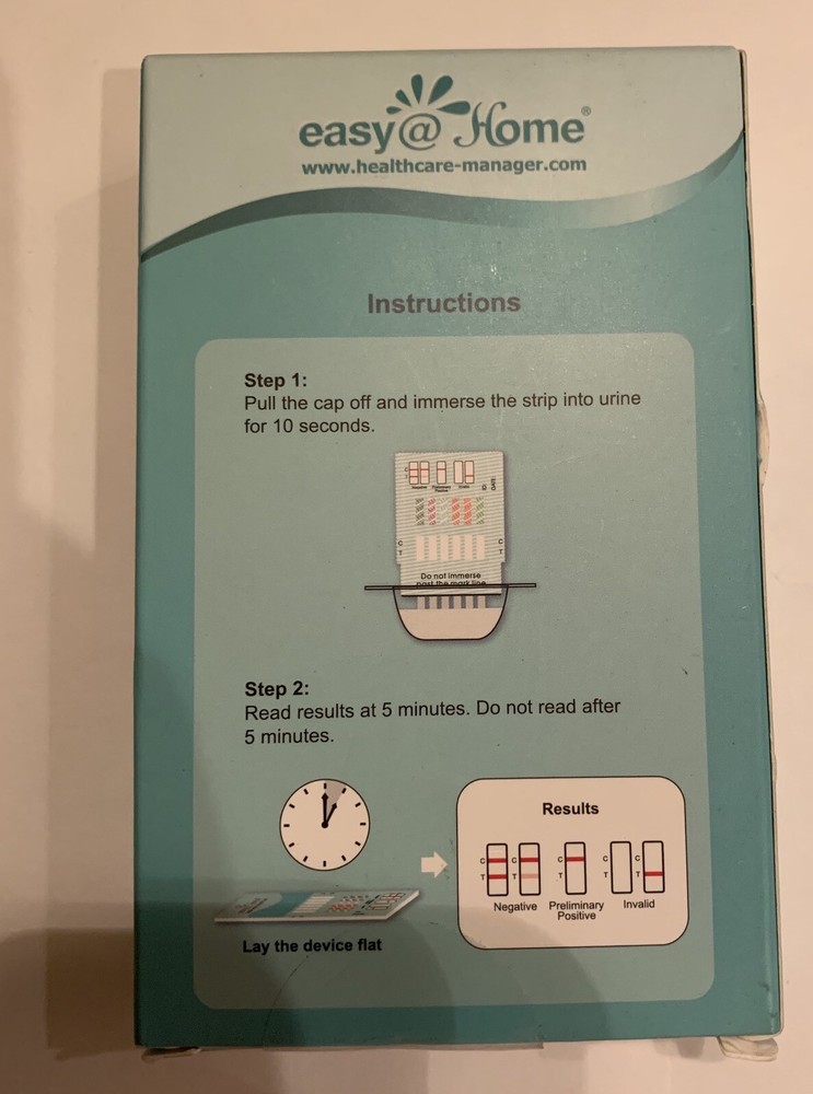 Easy at Home Multi Drug Test Screen- 2 Tests