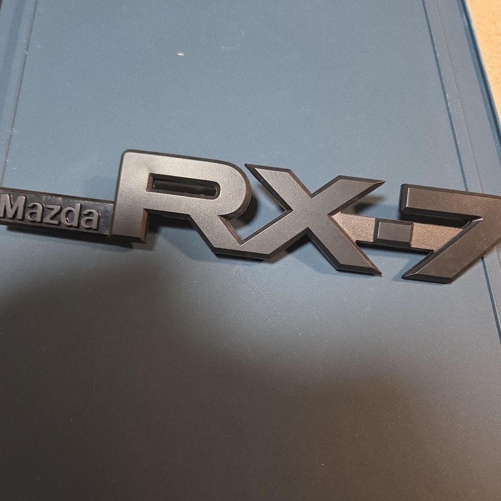 [Black] Mazda RX-7 emblem