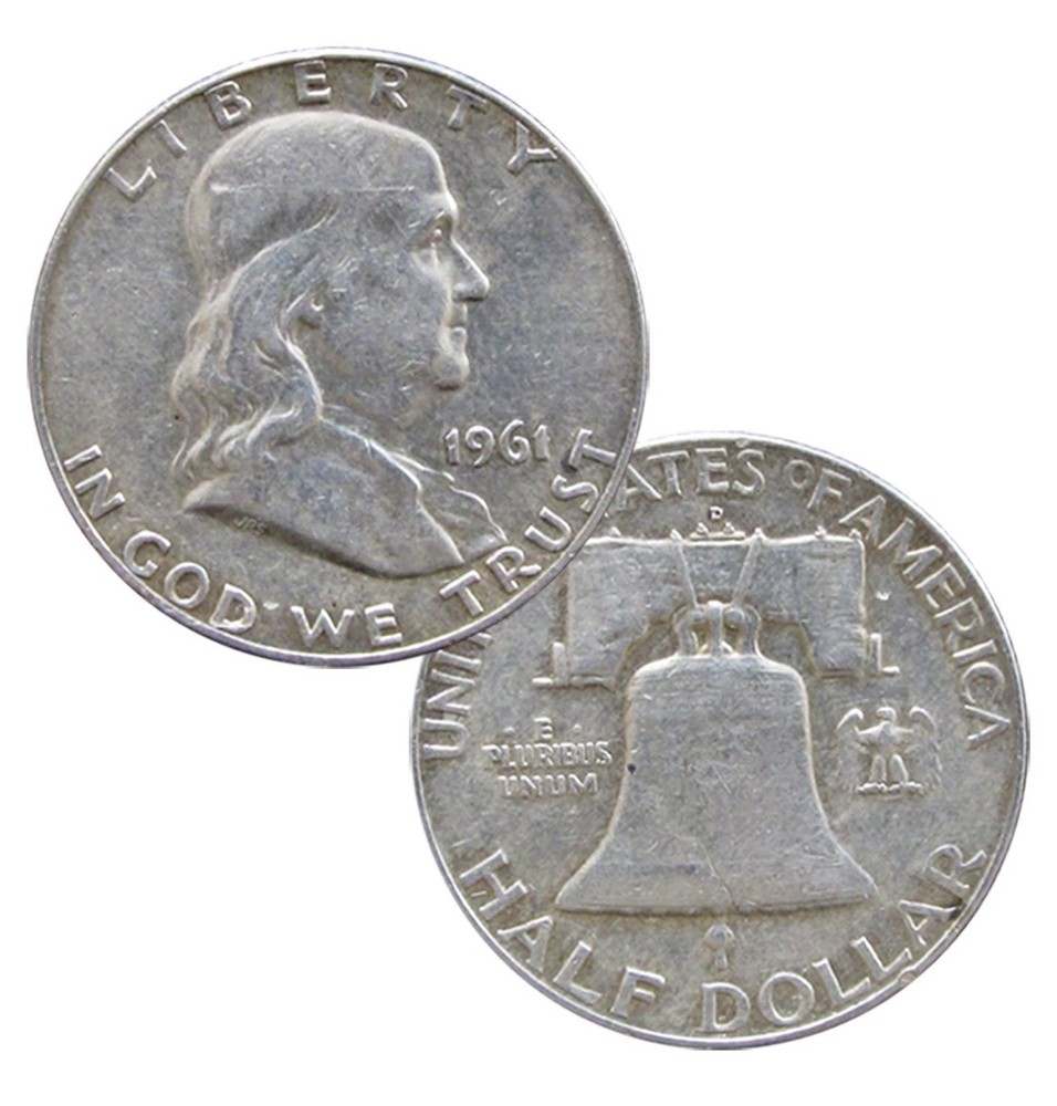 90% Silver Franklin Half Dollar Average Circulated Random Date