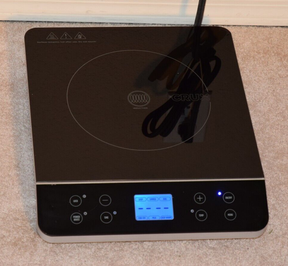 Portable Induction Cooktop, Electric Hot Plate, Programmable Single Burner