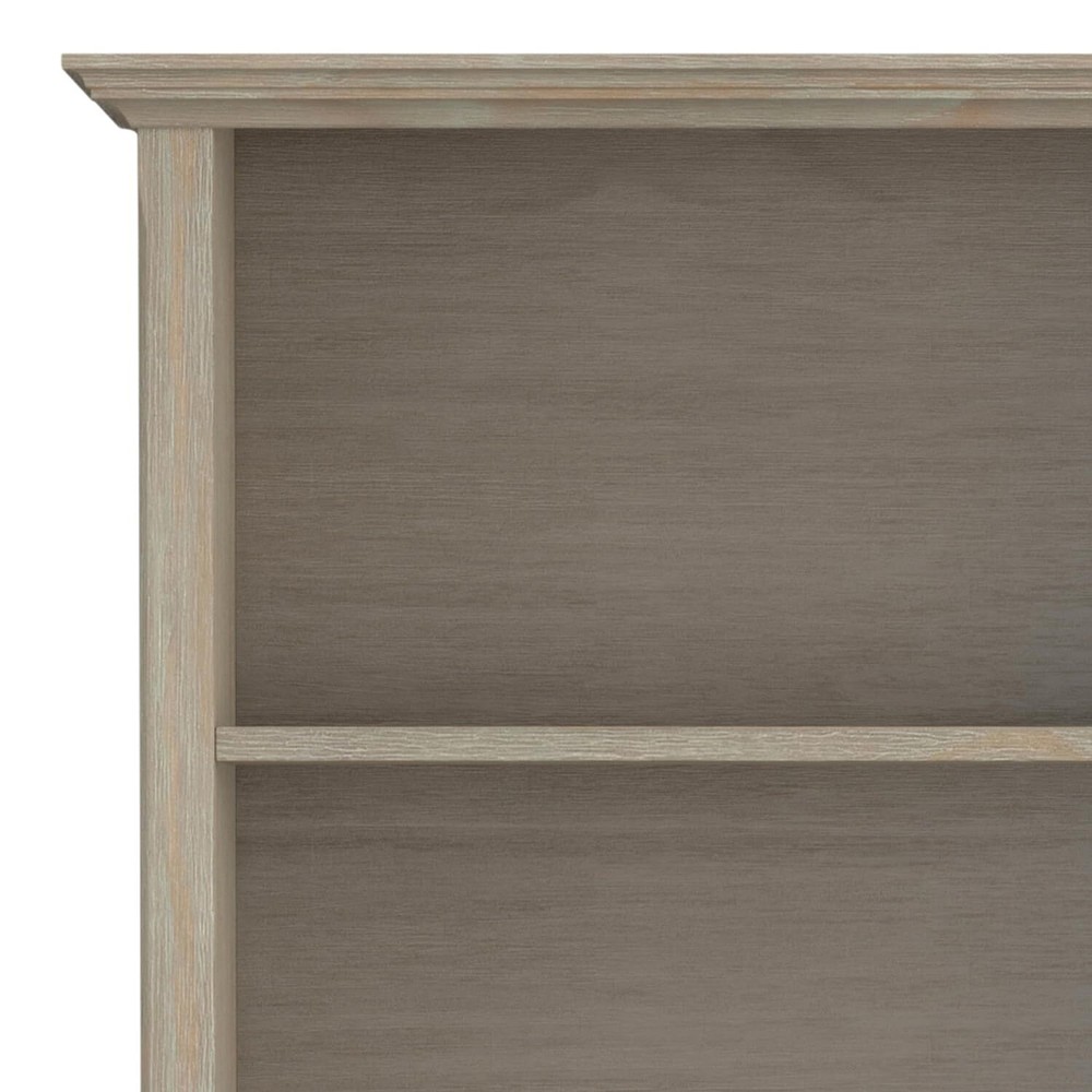SIMPLIHOME Amherst SOLID WOOD 30 Inch Transitional 5 Shelf Bookcase in