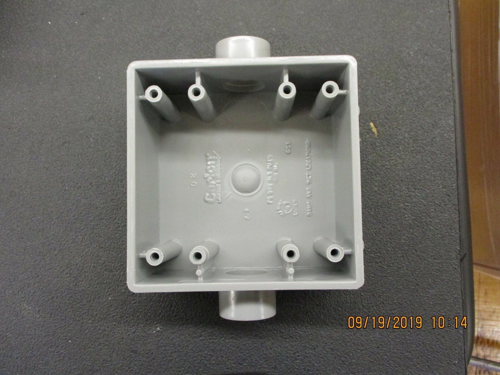 Thomas & Betts-E9812E- Carlon Rigid Non-Metallic Through Termination Wall Box E9