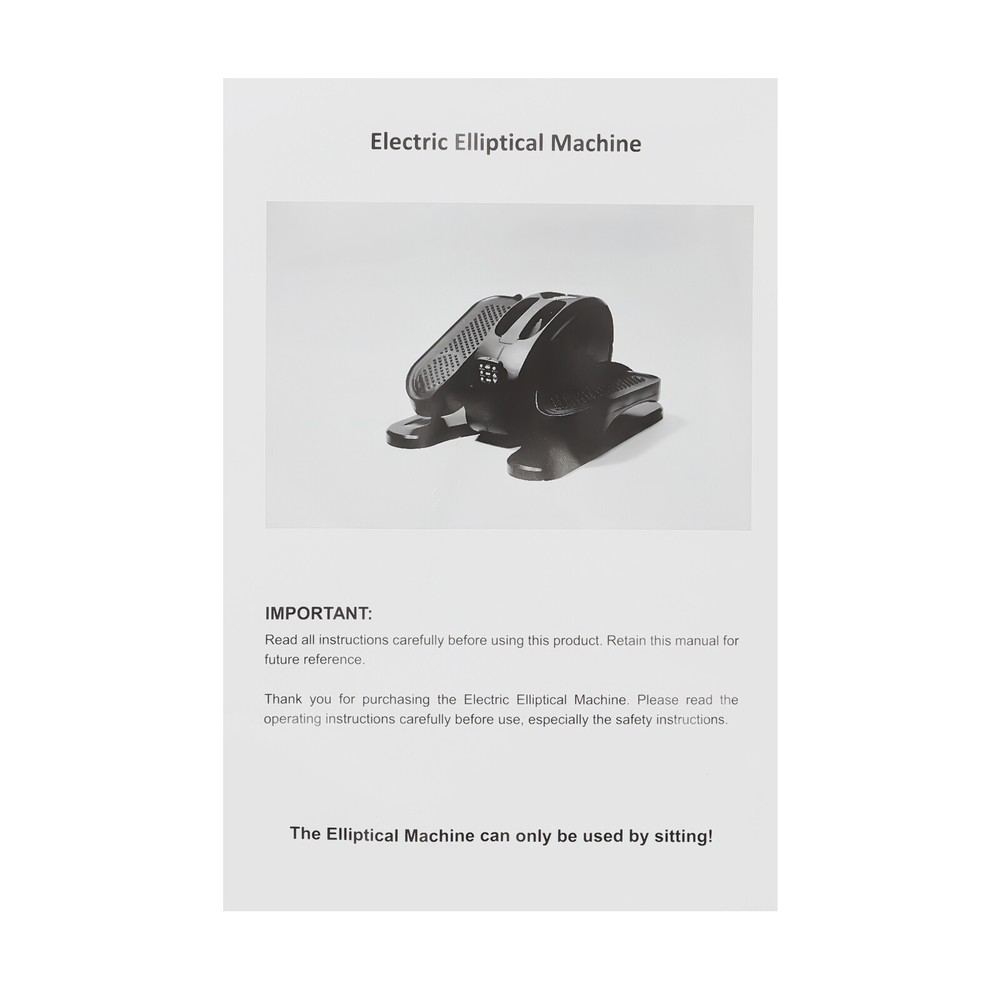 Mini Under Desk Electric Elliptical Machine with LED Display and Remote Control