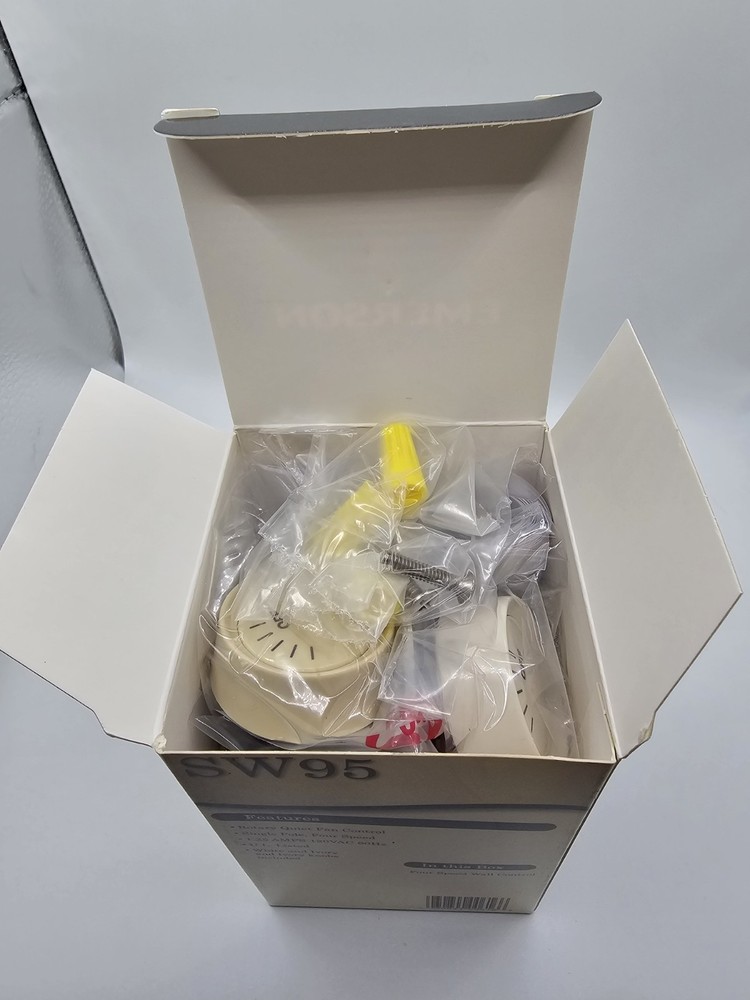 Emerson SW95 Ivory Four-Speed Quiet Fan Control Electronic Solid State