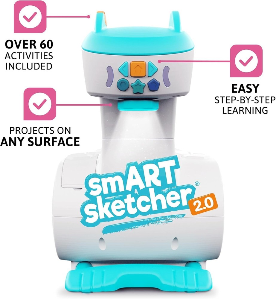 Interactive Smart Sketcher 2.0 Drawing Projector with Bluetooth & 60+ Activities