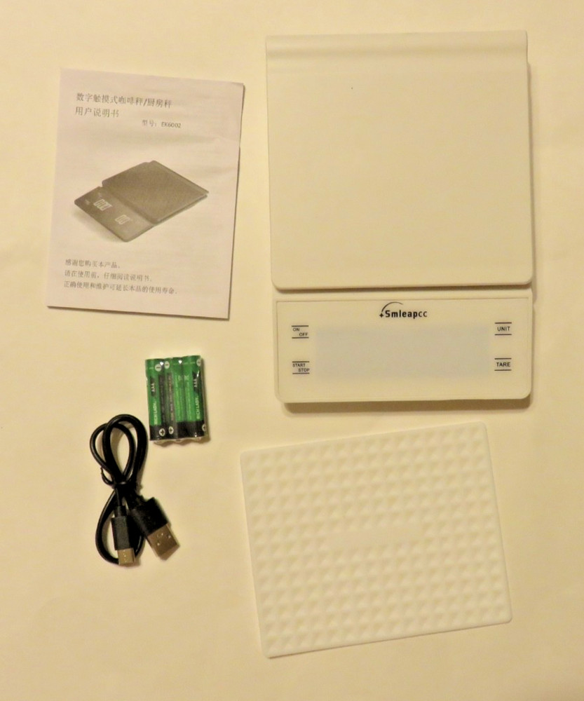 Coffee Scale LED Screen 3000 Gram Model: EK6002 NEW Open Box! Damaged Packaging!