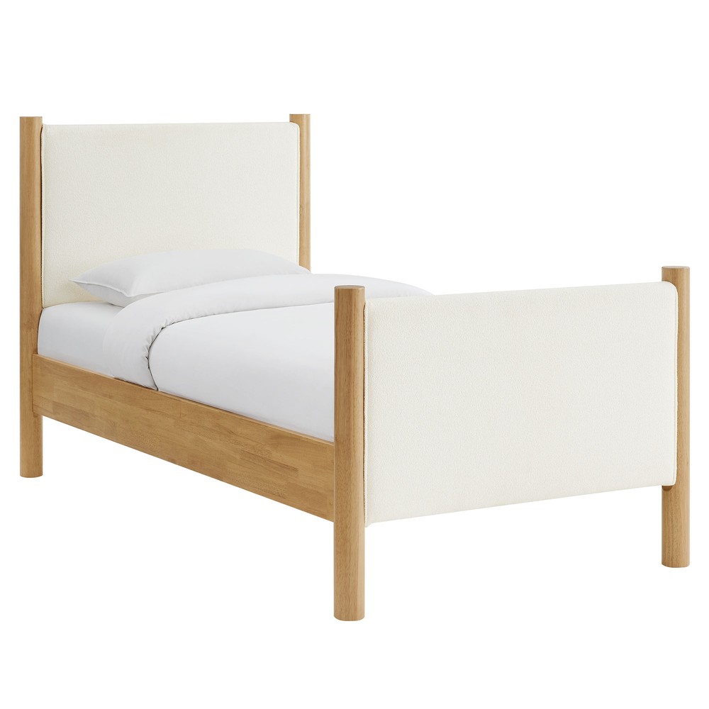 Maven Platform Bed in Feather Oak
