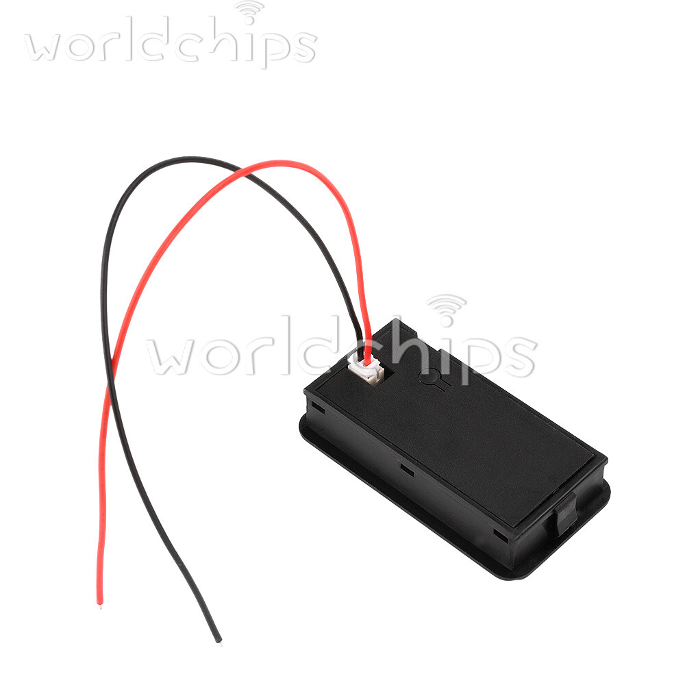 6136B High Precision LCD Battery Voltmeter Indicator Low Voltage Alarm Setting