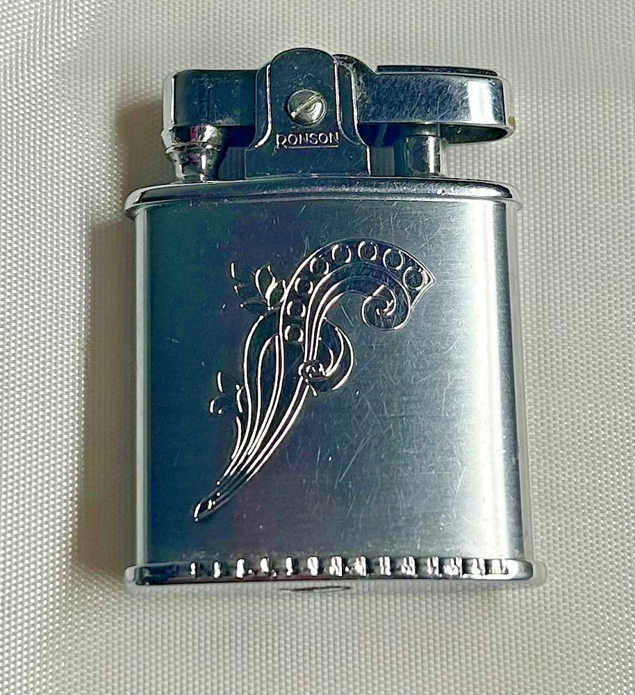 Vintage Ronson Princes Silver Lighter Pull & Twist Base Nice Vintage Lighter