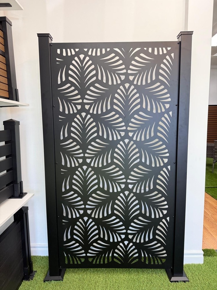 Laser Cut Aluminum Privacy Screen Panel | Monarch Design