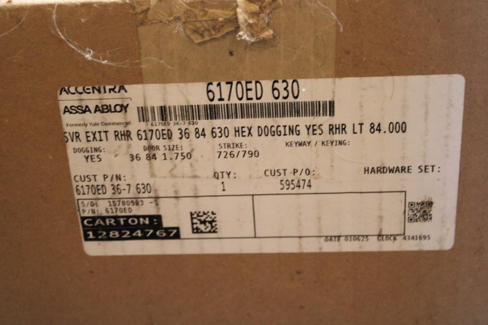 Accentra 6170ED 6000 Series Wide Stile Surface Vertical Rod Exit Device 7 Ft.