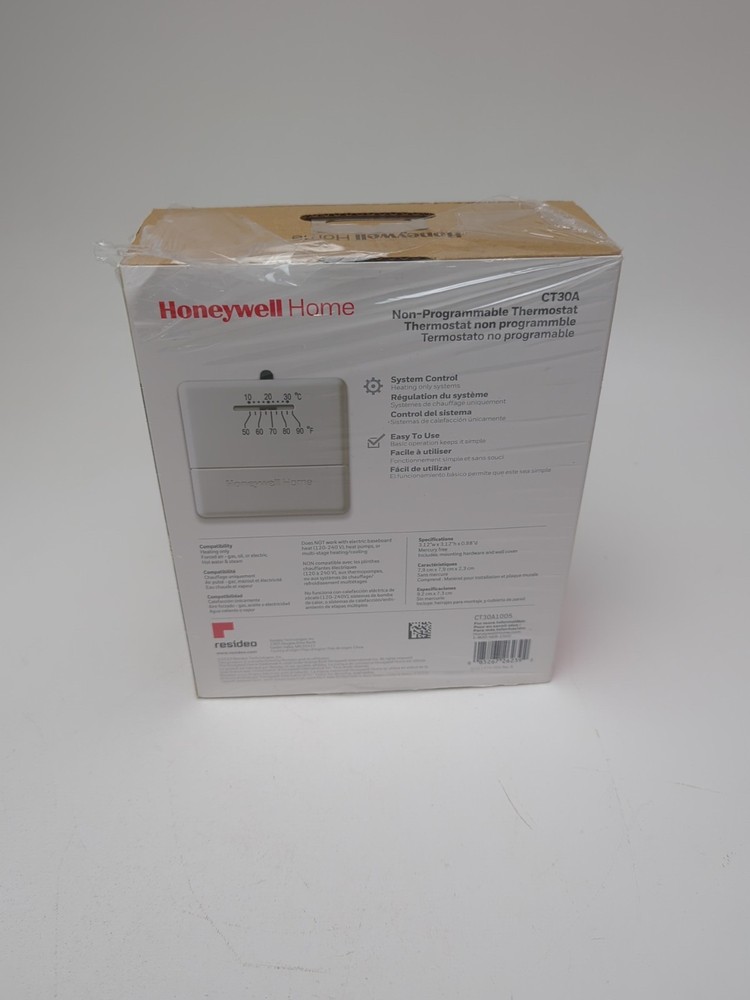Honeywell Home Non Programmable Basic Thermostat Control Heat READ
