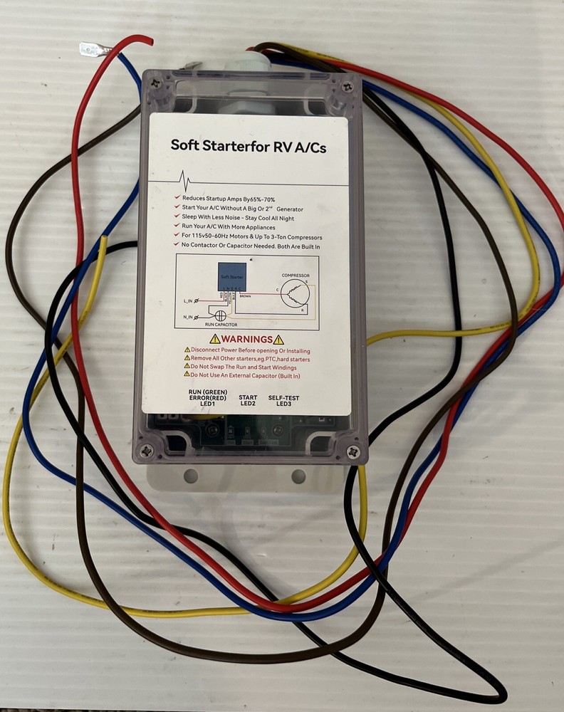 A/C Soft Starter Smart Control  Kit Enables Easy Start an A/C & Appliances on RV