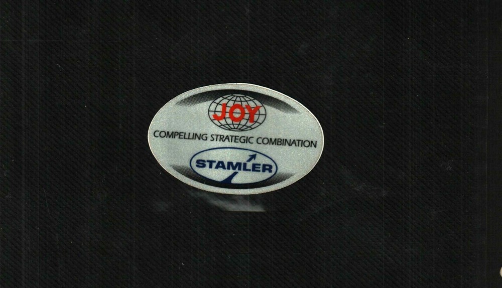 NICE STAMLER JOY COAL MINING STICKER # 613