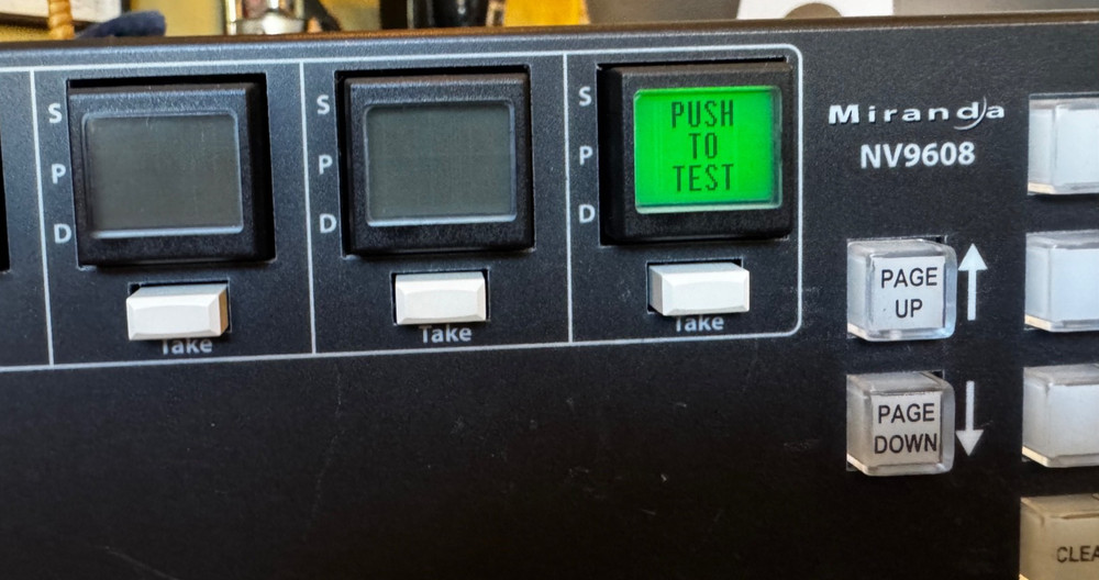 Miranda NV9608 Router Control Panel