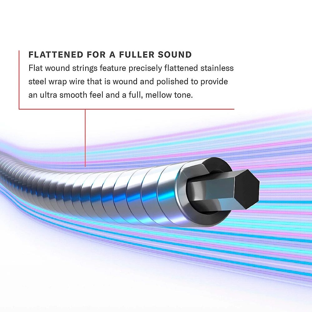 D'Addario ECB82 Chromes Flatwound Medium Bass Strings