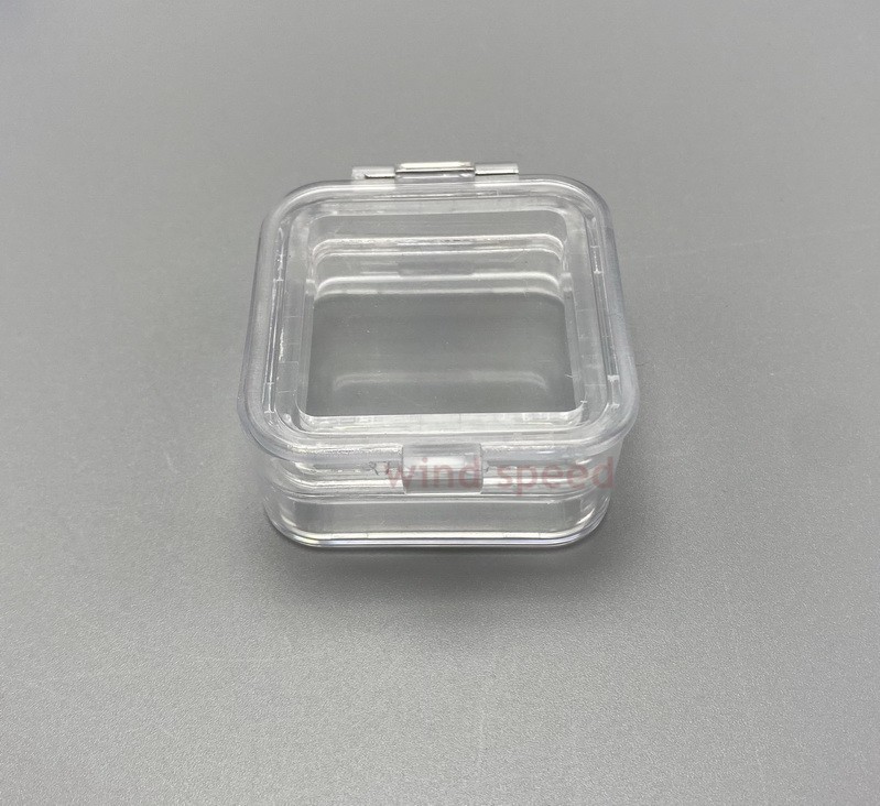 10Pcs Hinged Display Box Clear Membrane storage Boxes Denture False Teeth Case