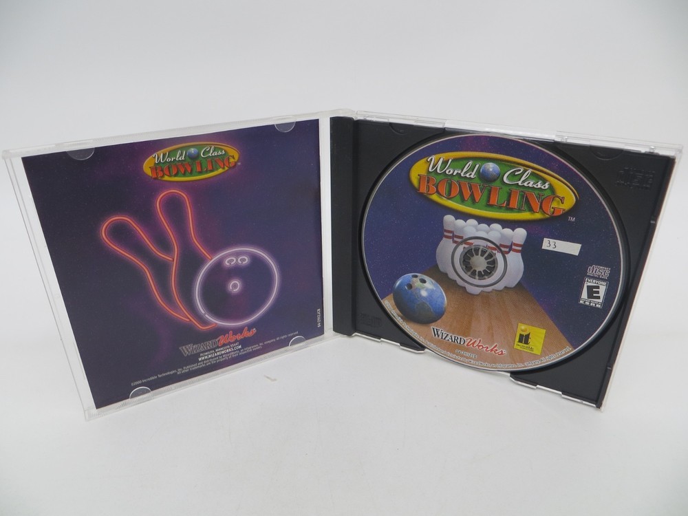 World Class Bowling PC Computer Disk (CD-ROM, 2000) Wizard Works