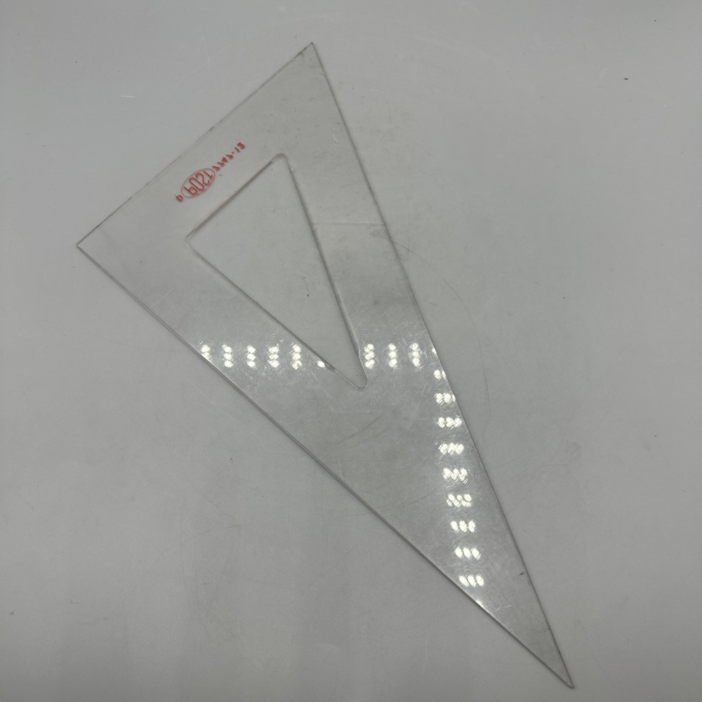 Vintage Drafting Triangle By Post 12" No. 7747 Plastic
