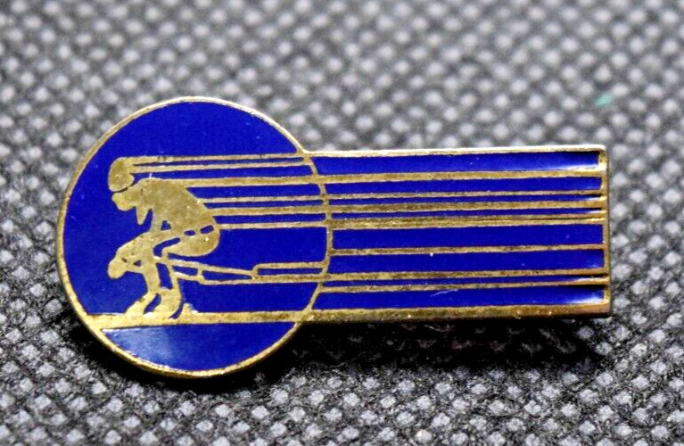 Ski Racer Blue Ski Pin