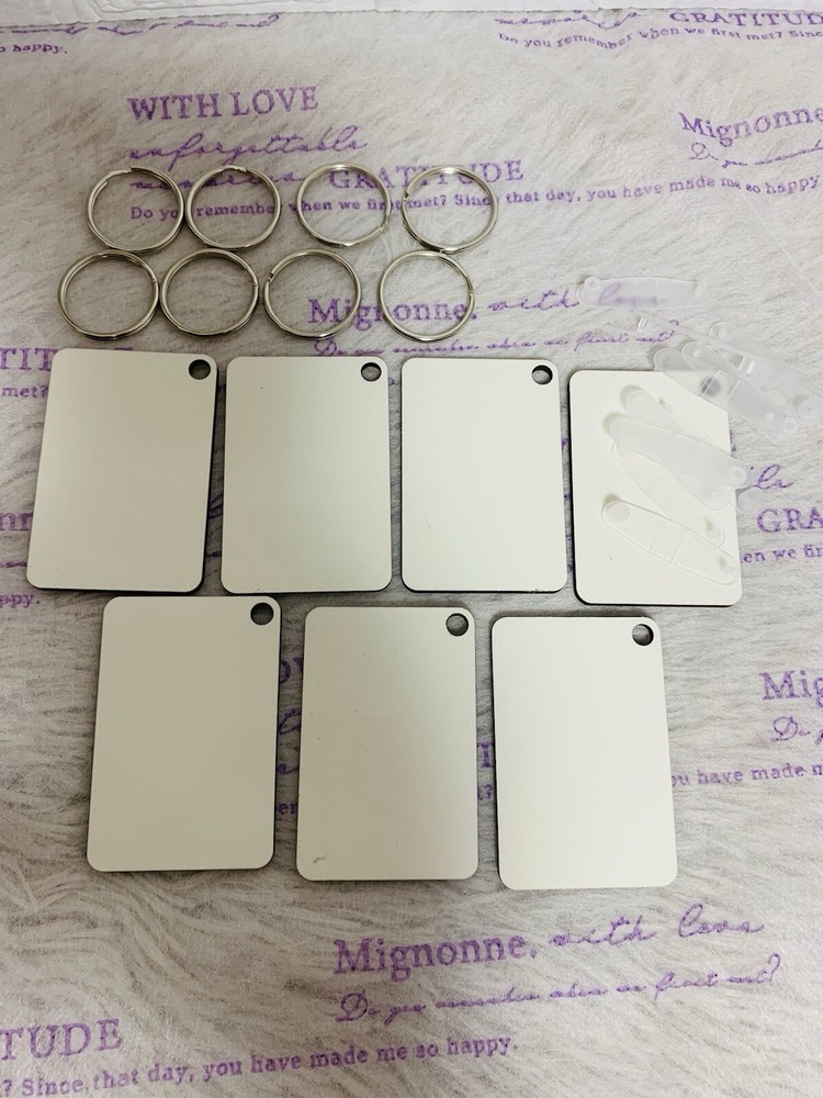 sublimation keychain blanks 7Pcs